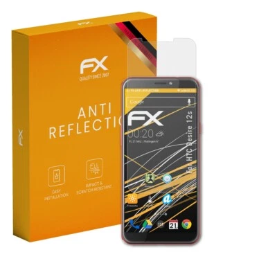 atFoliX 3x Screen Protection Film for HTC Desire 12s matt&shockproof - Image 1 of 4