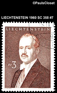 LIE 1960 SC 358 PRÍNCIPE FRANZ JOSEPH II MARRÓN PROFUNDO UNG MUY FINO #7 - Imagen 1 de 2