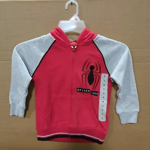 Character Boys Size 5 Soft Fleece Full Zip Side Pockets Embroidered Hoodie H3-2 - Picture 1 of 12
