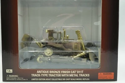 NORSCOT 55217 CAT ANTIQUE BRONZE FINISH D11T TRACK-TYPE TRACTOR W/ MT 1:50 N.I.B - Image 1 of 4