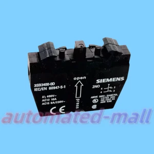 3SB3400-0D 1 PIEZA NUEVO SIEMENS Interruptor Pulsador Bloque de Contacto Entrega Rápida - Imagen 1 de 8