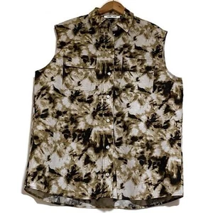 SAMSOE CAMO CLAY ÜBERGRÖSSE ÄRMELLOSES SHIRT - Bild 1 von 8