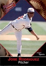 2002 Macon Braves Multi-Ad 21 Jose Rodriguez Venezuela VZ NM Baseball Card