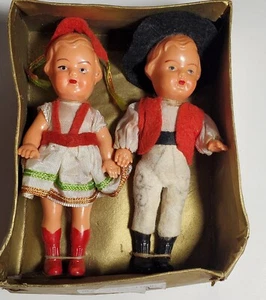 Vintage Hungarian Doll Couple, Celluliod 1948 - 1960 - Picture 1 of 5