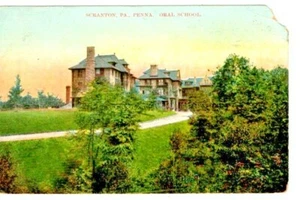 VINTAGE - ORAL SCHOOL - SCRANTON PA POST CARD 1909 - EXCELLENT - Picture 1 of 1