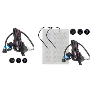 12V Carbon Fiber Car Truck Heated Seat Pads Temperature Adjustable 2 Level - Picture 1 of 11