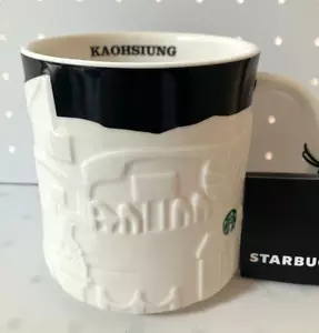 KAOHSIUNG Taiwan Starbucks coffee Cup Mug 16oz Relief 3D Collector Ceramic New - Picture 1 of 10