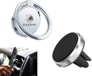 Phone Ring Holder for Hand 360 Rotation Metal Phone Grip Magnetic Phone Car - Picture 1 of 7