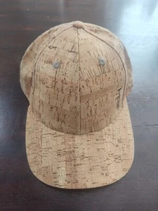 Cork Cap Snapback Adjustable Hat Cork Flat Trucker Baseball Men - Picture 1 of 7