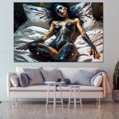 Graffiti and Girls Poster Decorative Painting Canvas Wall Art - Image 1 of 4