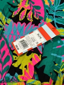 Cat & Jack Girls Cut-Out Maxi Dress Smocked Sleeveless Tropical Multicolor - Picture 1 of 27