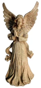 27in H Standing Angel W/Wings Up Art Sculpture Garden Decor Resin Statue - Picture 1 of 1