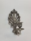 Antique Vintage Candle Holder Wall Sconce Art Deco Nickel Finish Made In India