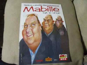 Programme "BERNARD MABILLE FAIT LE SINGE - THEATRE DE LA MENAGERIE 1998" - Imagen 1 de 1