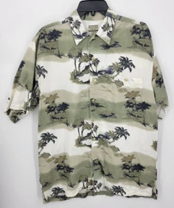 Bugle Boy Hawaiihemd Herren Medium Blumen Retro Y2K Kurzarm Knopfleiste - Bild 1 von 8