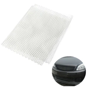Silver Aluminium Car Bumper Grille 100cm x 33cm Grill Mesh Net Vent 20mm* 10mm - Picture 1 of 10