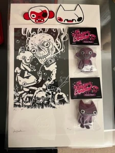 Crappy Cat & Flunk Monkey Poison Plum Schnapps 87/125 Van Beater Stickers Print - Picture 1 of 7