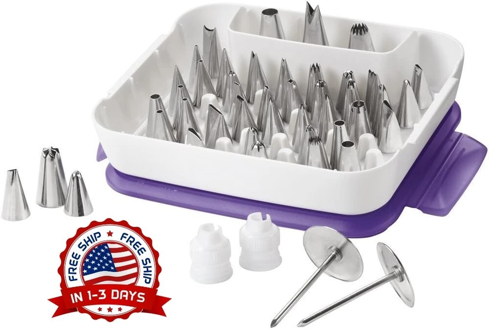 Juego De 55 Boquillas De Pliegues Falda Plástico, Metal Repostería, Decoracion. - Image 1 of 4