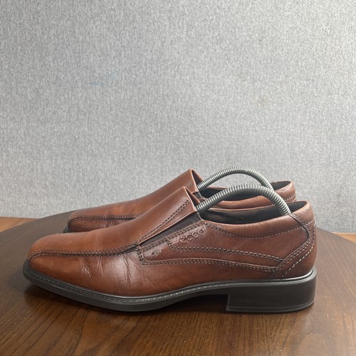 Scarpe Ecco uomo taglia 42 8 mocassini comodi in pelle marrone casual