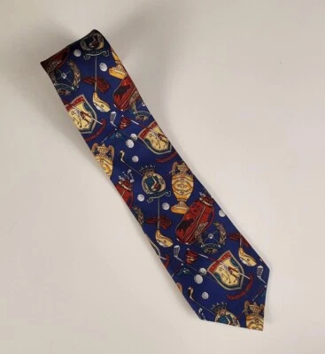 Мужская винтажная сумка для гольфа галстук шелковый галстук Hathaway сделано в США - Изображение 1 из 3