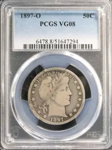 1897-O Barber Half Dollar PCGS Graded VG08! - Picture 1 of 3