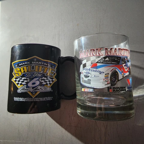 Mark Martin #6 - Rocks Glass and Coffee Mug - salute to you Cover