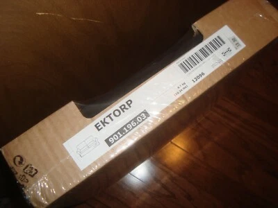 IKEA EKTORP Black COVER for Ektorp Loveseat 2-seat Sofa  Cotton Twill Slipcover - Image 1 of 4