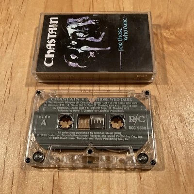 Chastain – For Those Who Dare CASSETTE TAPE 1st US issue david leather leone - Image 1 of 4