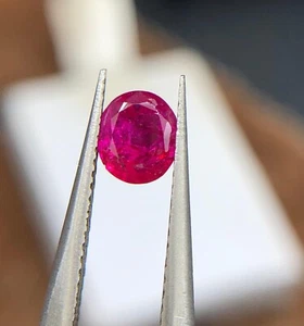 0.55 Ct Natural Untreated Ruby Pinkish Red Color loose Gemstone From Afghanistan - Picture 1 of 6