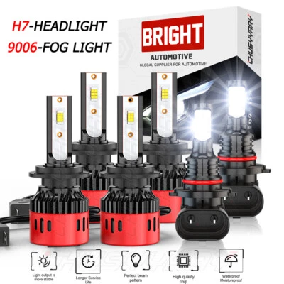 Fits Kia Soul EV 2015 2016 2017 Combo H7 H7& 9006 LED Headlight Fog Light Bulbs - Image 1 of 4