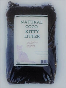 Natural Organic Coco Kitty Litter, 10 lb (No Chemical & Fragrance Free) - Picture 1 of 1