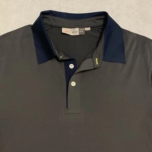 KJUS Golf Polo Shirt Adult M Gray Blue UPF 50+ Performance Men Sz 50 - Picture 1 of 6