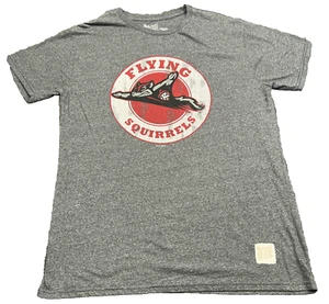 Retro Brand MiLB Richmond Flying Squirrels Logo T Shirt Adult Medium Gray Tee - Picture 1 of 8