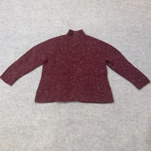 Charter Club 1/4 Quarter Zip Up Long Sleeve Pullover Sweater Red Women Size 3X - Picture 1 of 9