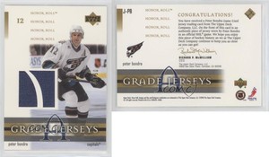 2001-02 Upper Deck Honor Roll Grade A Jerseys Gold /50 Peter Bondra #J-PB