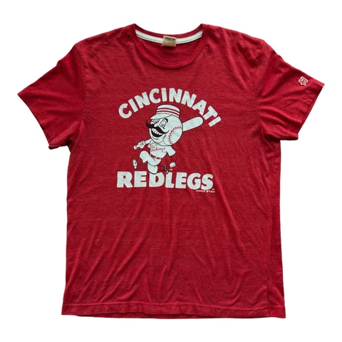 Homage Cincinnati Reds Redlegs Retro Graphic T-Shirt MLB Baseball Unisex Medium Cover
