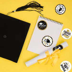 20 Sheets 2025 Graduation Stickers Class Of Stickers Graduation Party Gift Tags - Picture 1 of 8