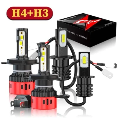 For Nissan Pathfinder 2001-2004 White LED Headlight + Fog Lights Bulbs Combo 4pc - image 1 of 4