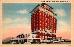 Postal de colección vista del Battery Park Hotel Asheville Carolina del Norte NC 9544 - Imagen 1 de 2