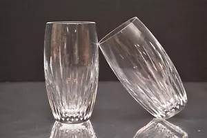 VTG SET 2 BACCARAT Crystal MASSENA Highball Glasses FRANCE 5.5" SIGNED Tumblers - Picture 1 of 9