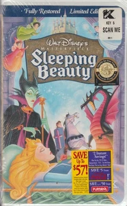 "SLEEPING BEAUTY" FACTORY SEALED BRAND NEW VHS TAPE 1959, 1997 CLAMSHELL - Bild 1 von 2