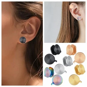 Nicht piercing Ohrringe Keloid druck ohrringe Spiral knorpel Ohr manschette - Picture 1 of 16
