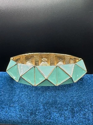 Kenneth Jay Lane Turquoise Enamel Cairo Bangle Bracelet - NWOT - Image 1 of 4