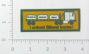 Vintage Quikrete BBond Mine Sealant Columbus Ohio Coal Mining Sticker Decal - Picture 1 of 1