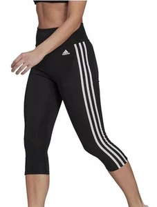 Designed to Move High-Rise 3-Stripes 3/4 Sport Leggings - Small - Picture 1 of 4