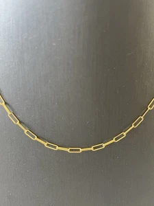 collana fermacarte 14ky 18” 2x6mm bella ed elegante per divertimento tutti i giorni - Foto 1 di 6