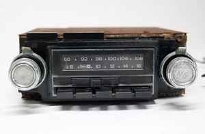 Old Delco GM AM/FM Radio / In Dash Dual-Knob Tuner w/Pigtails Vintage Antique - Picture 1 of 10