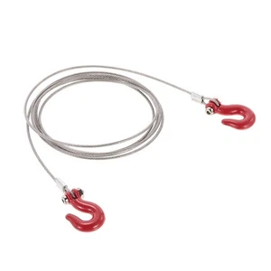 Steel Tow Rope With Hook Hooks Silver Steel 11g Hook Metal Easy To Install - Picture 1 of 6