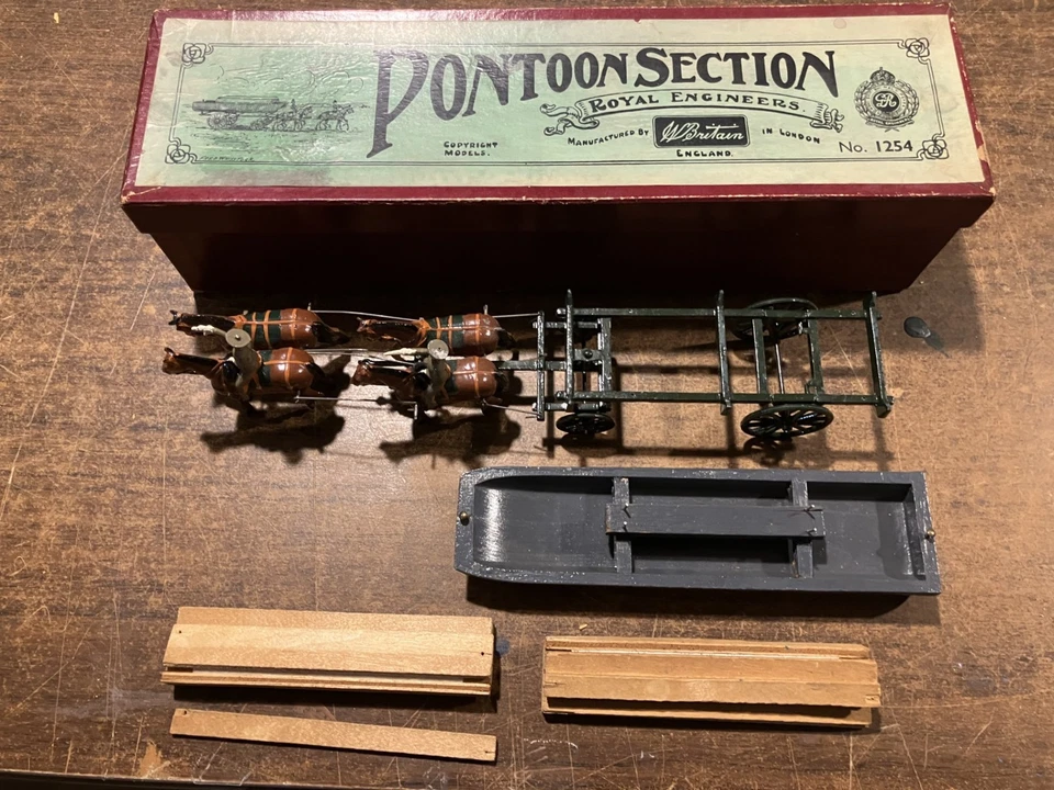 Sección pontón W. Britain brillante #1254 Royal Engineers Foto 1 de 1