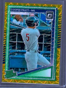 Béisbol óptico Panini Donruss 2025 velocidad dorada Cooper Pratt #114 #d08/10 RP - Imagen 1 de 1